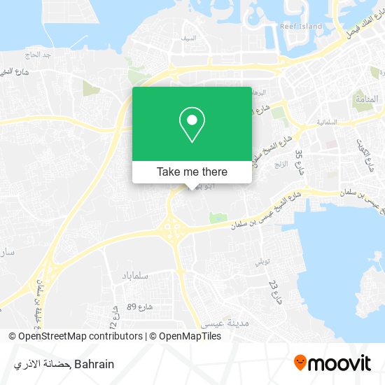 حضانة الاذري map