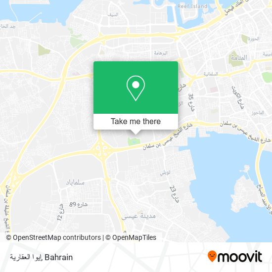 إيوا العقارية map