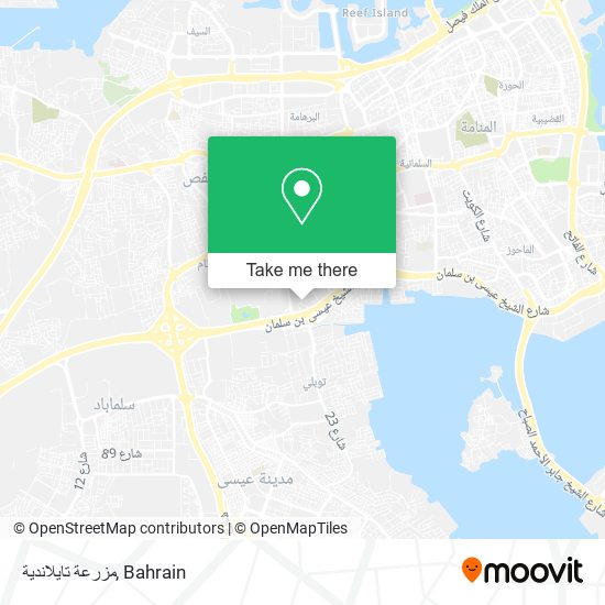 مزرعة تايلاندية map