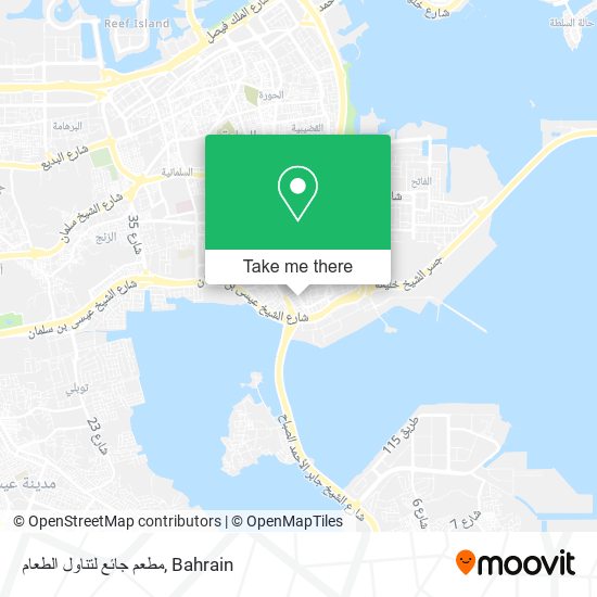 مطعم جائع لتناول الطعام map