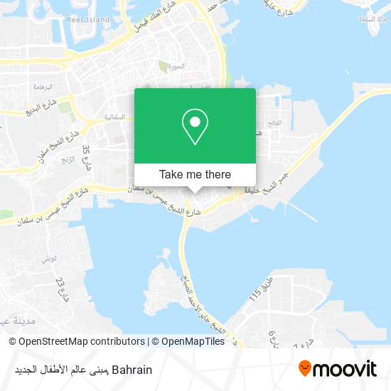 مبنى عالم الأطفال الجديد map