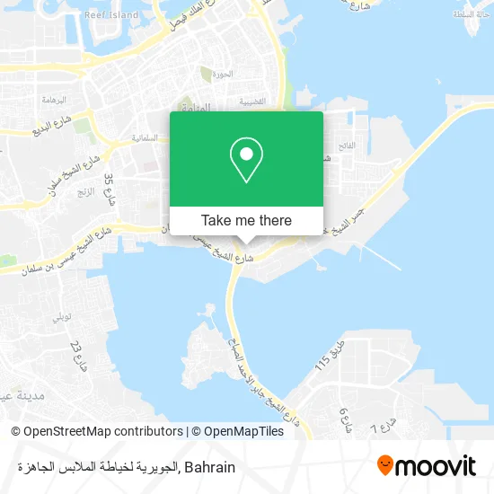 الجويرية لخياطة الملابس الجاهزة map