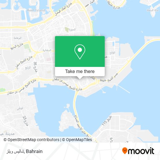 شاليس ويلز map