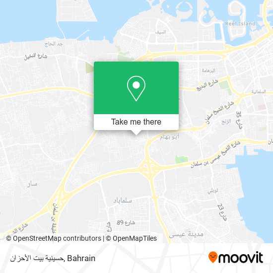 حسينية بيت الأحزان map
