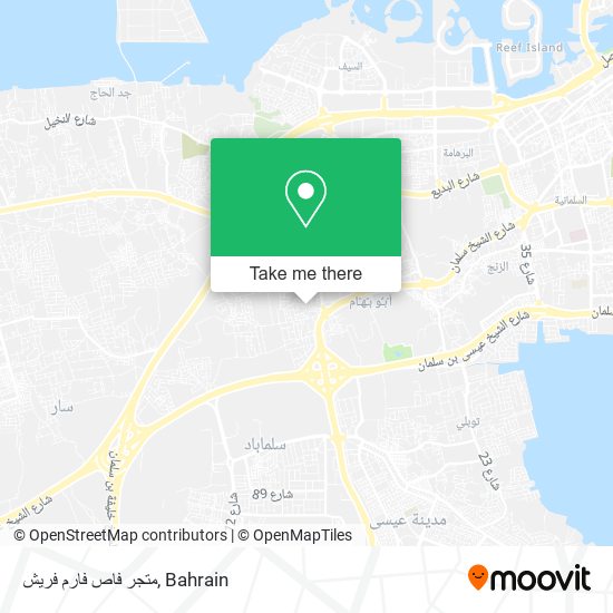 متجر فاص فارم فريش map