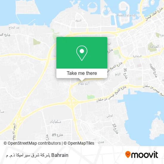 شركة شرق سيراميكا ذ.م. م map