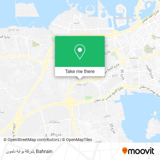 شركة بوابة دلمون map