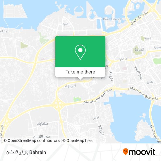 كراج النخلتين map