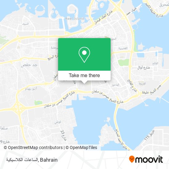 الساعات الكلاسيكية map
