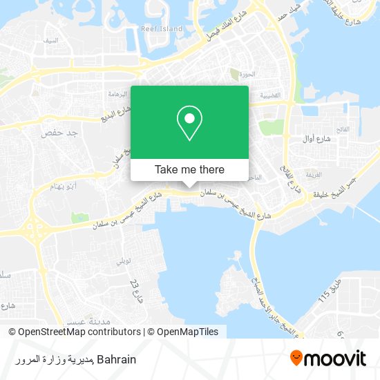 مديرية وزارة المرور map