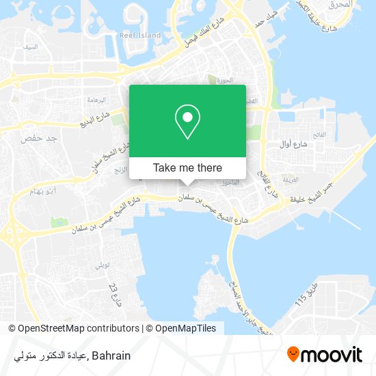 عيادة الدكتور متولي map