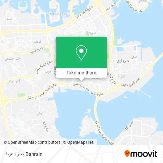 تجارة غرنا map
