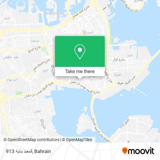المعبد بناية 913 map