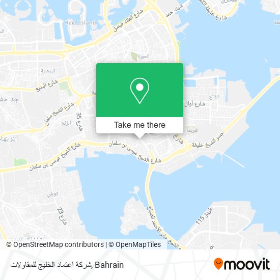 شركة اعتماد الخليج للمقاولات map