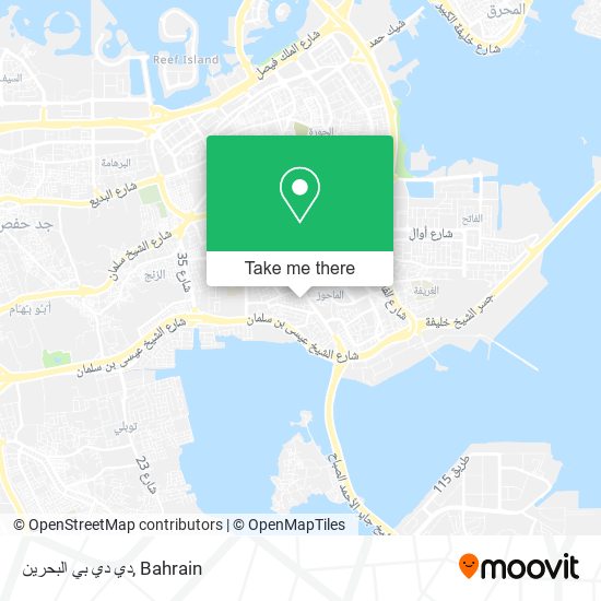 دي دي بي البحرين map