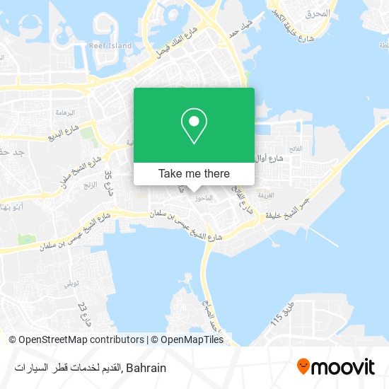 القديم لخدمات قطر السيارات map