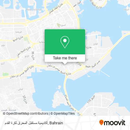 أكاديمية مستقبل المحرق لكرة القدم map