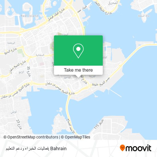 فعاليات الخبراء ودعم التعليم map