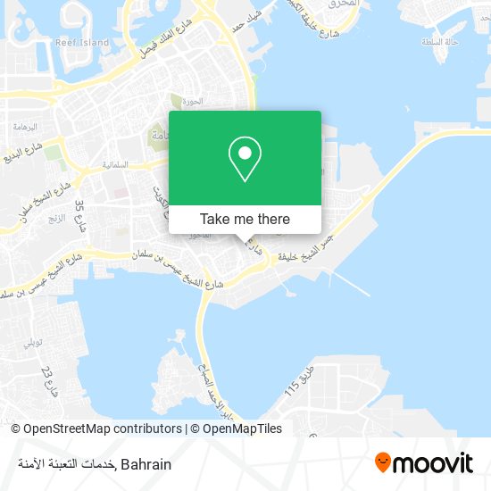 خدمات التعبئة الآمنة map