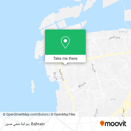 ديوانية حجي حسين map