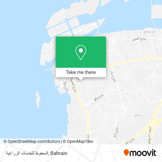 المحفوظ للخدمات الزراعية map
