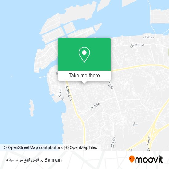 م أنيس لبيع مواد البناء map