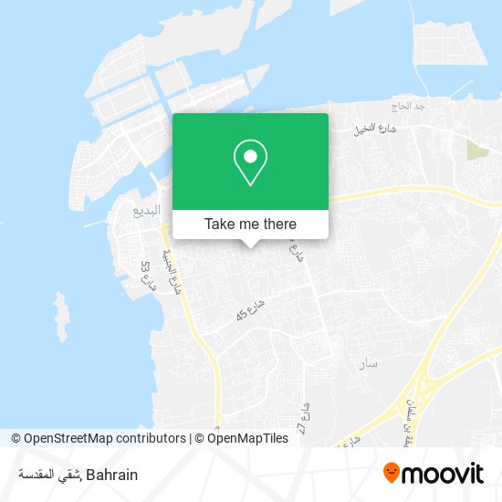 شقي المقدسة map