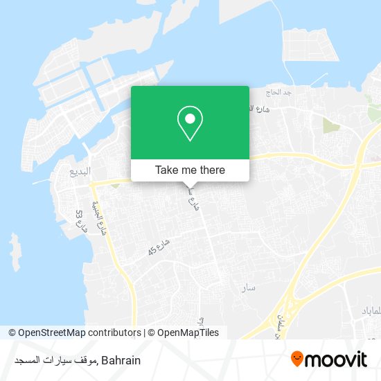 موقف سيارات المسجد map