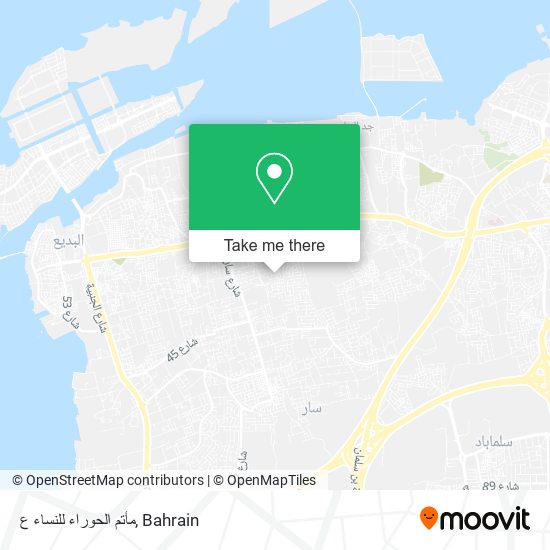 مأتم الحوراء للنساء ع map
