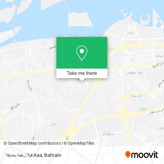 فيلا ريفية بحديقة Aaa map