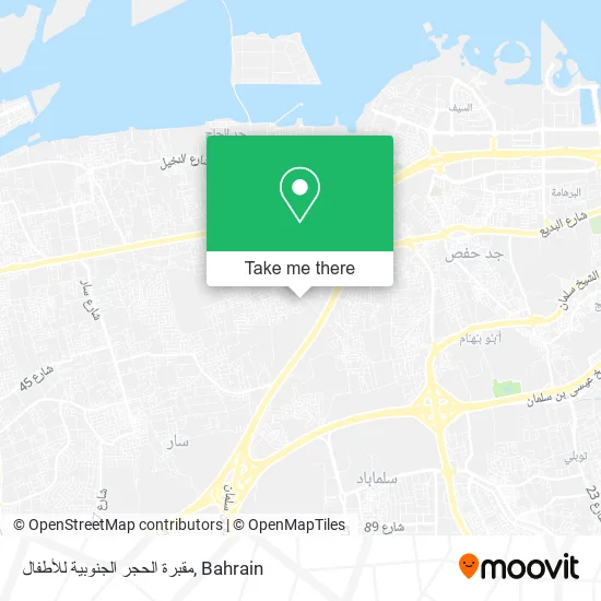 مقبرة الحجر الجنوبية للأطفال map