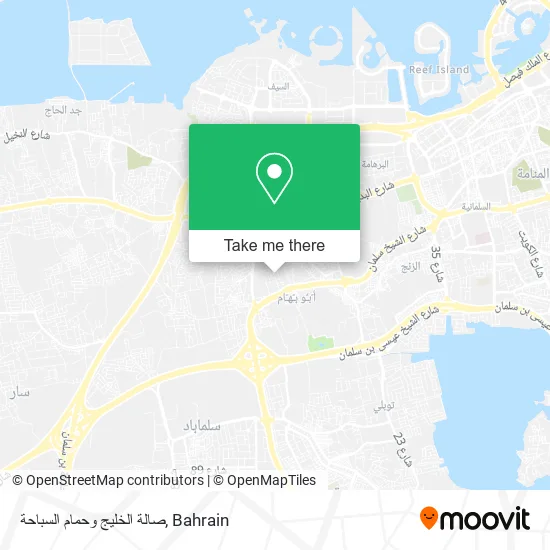 صالة الخليج وحمام السباحة map