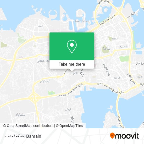 منطقة الخشب map