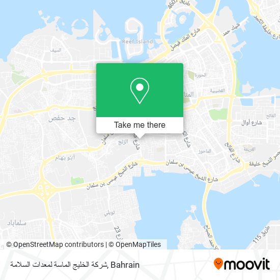 شركة الخليج الماسة لمعدات السلامة map