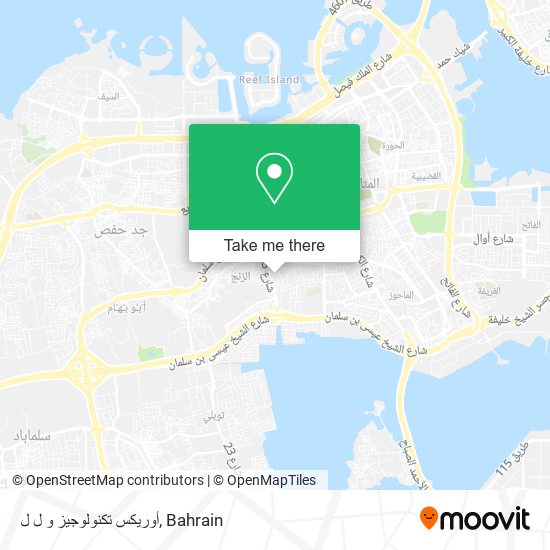 أوريكس تكنولوجيز و ل ل map