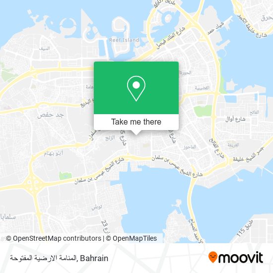 المنامة الارضية المفتوحة map