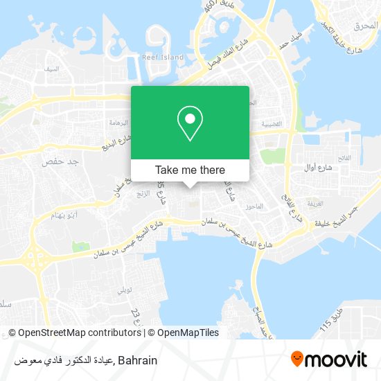 عيادة الدكتور فادي معوض map