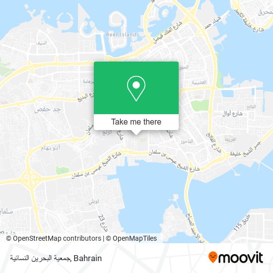 جمعية البحرين النسائية map