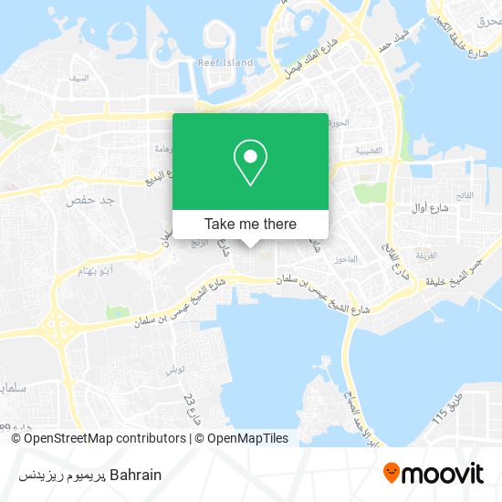 بريميوم ريزيدنس map