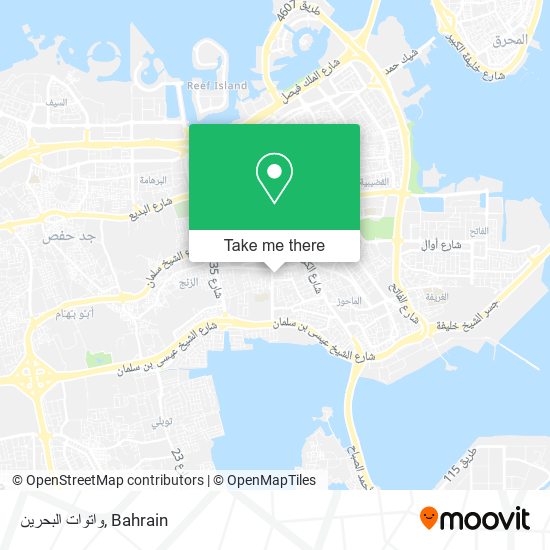 واتوات البحرين map