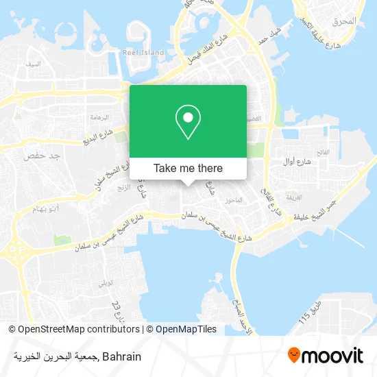 جمعية البحرين الخيرية map