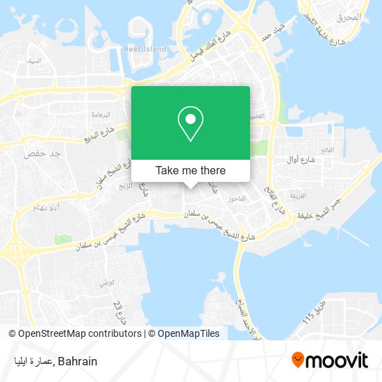 عمارة ايليا map