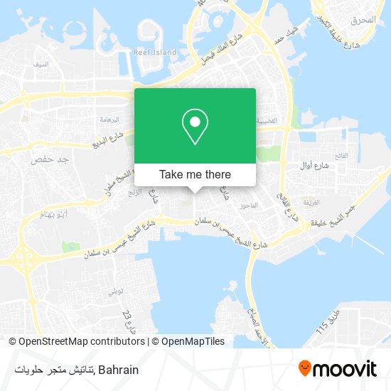 تناتيش متجر حلويات map