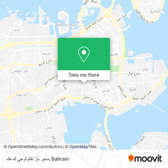 متجر باز تكنولوجي للدعك map