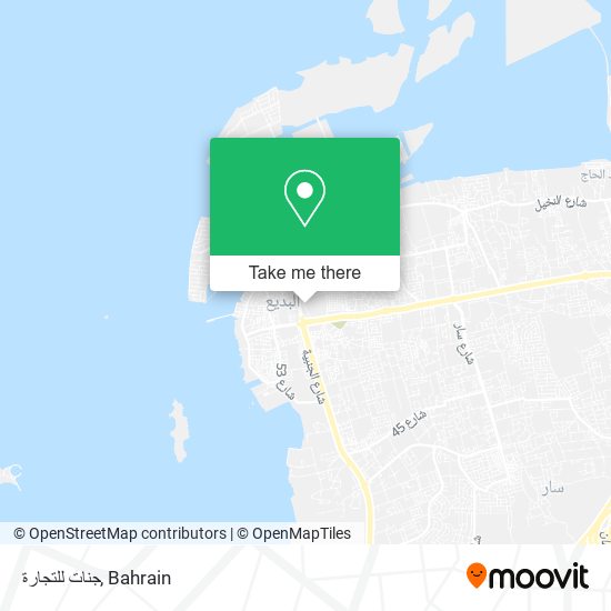 جنات للتجارة map