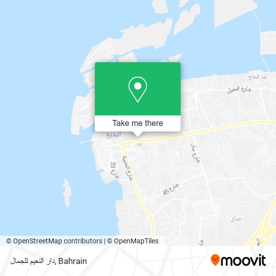 دار النعيم للجمال map