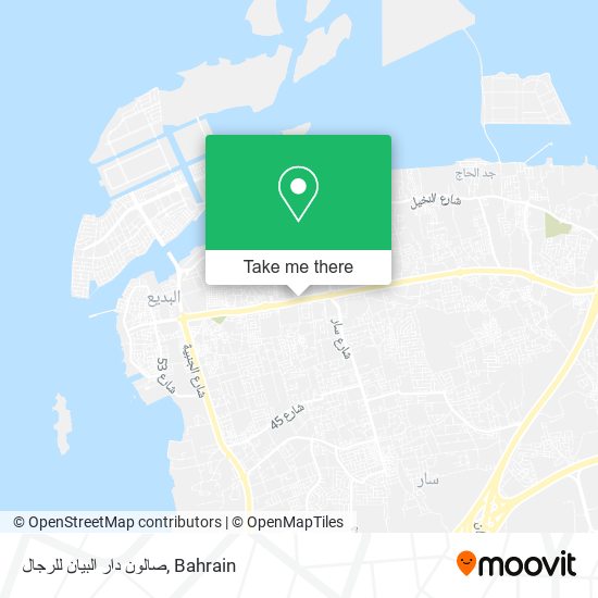 صالون دار البيان للرجال map