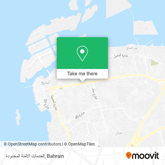 الخدمات الآمنة المحدودة map