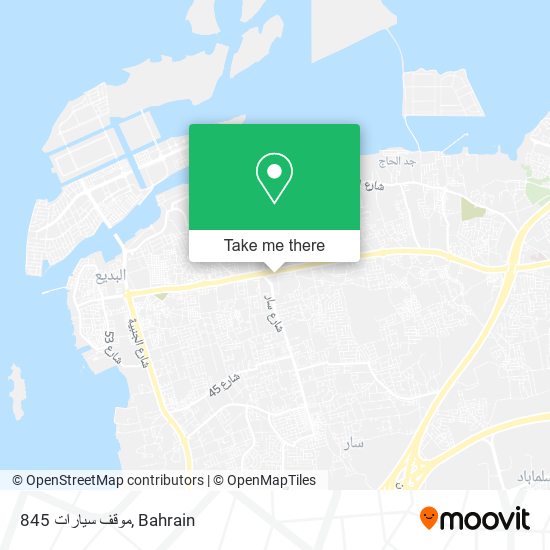 موقف سيارات 845 map