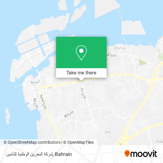 شركة البحرين الوطنية للتأمين map